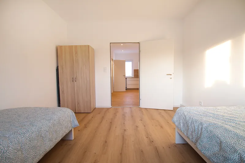 Gartenbereich beim Apartment Marchtrenk 36 m²